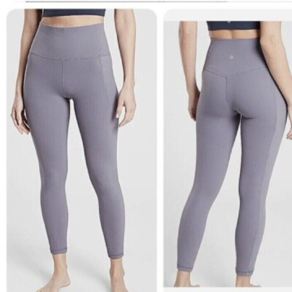 Athleta Lavander High-Waisted Leggings